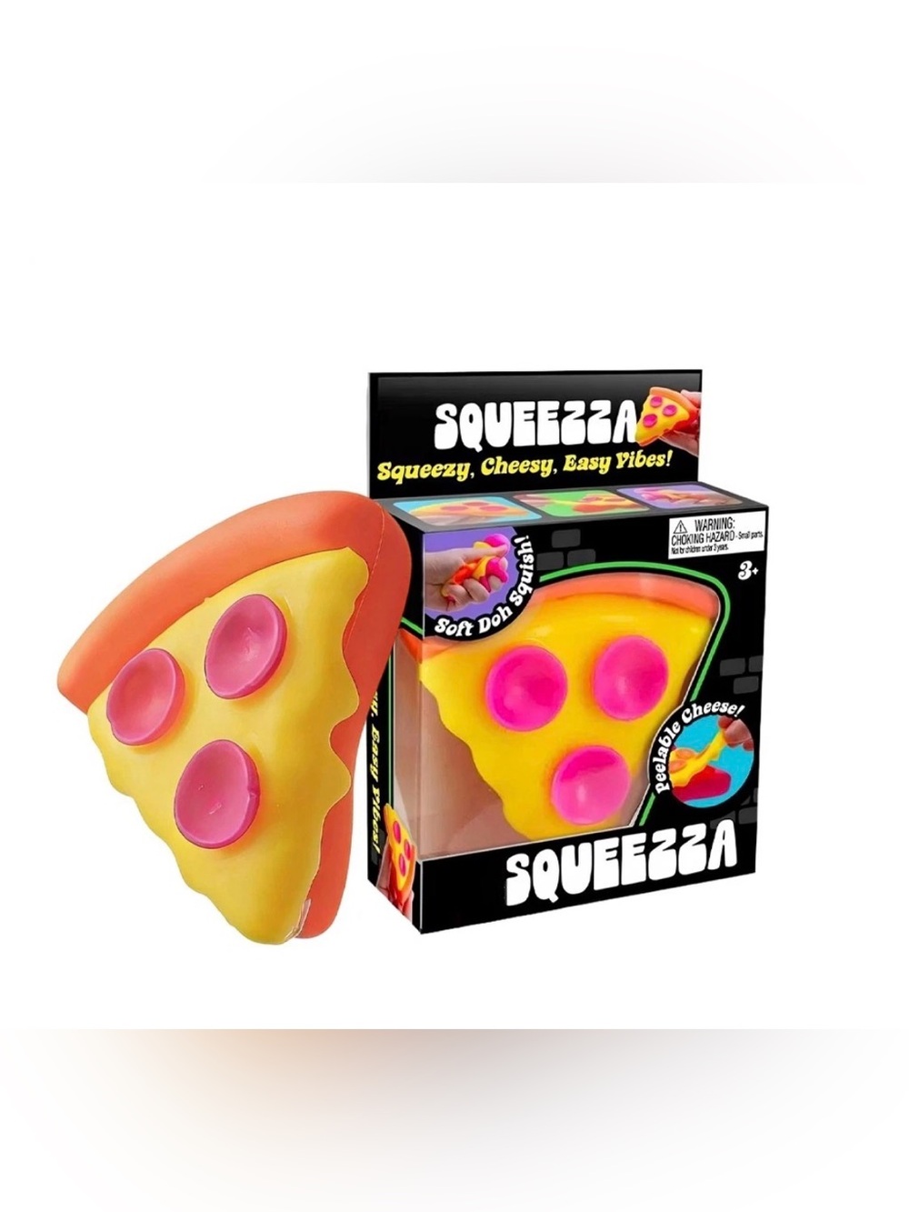 NeeDoh Squeezza Pizza Soft Squish Squeeze Stress Relief Fidget Sensory Toy
